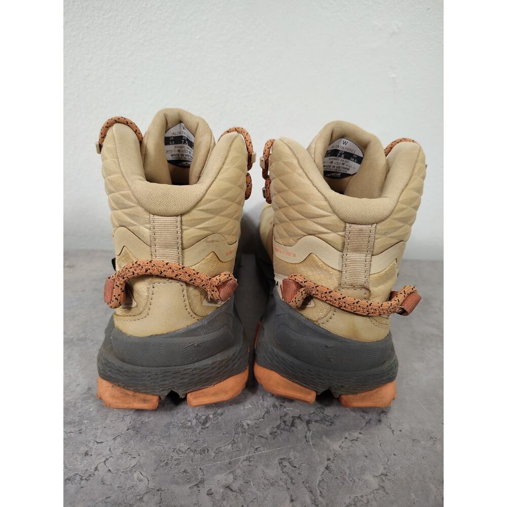 Altra Olympus 5 Mid GTX Hiking Boots Women's 7.5 Sand Zero Drop Waterproof EUC - Picture 6 of 14
